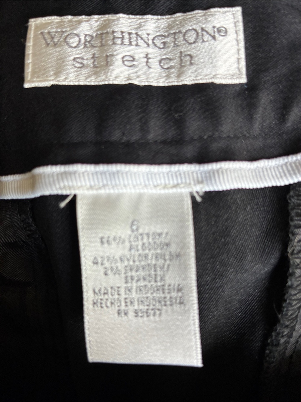 Worthington Black Tailored women’s Bermuda Shorts. Size 6. - Picture 2 of 7